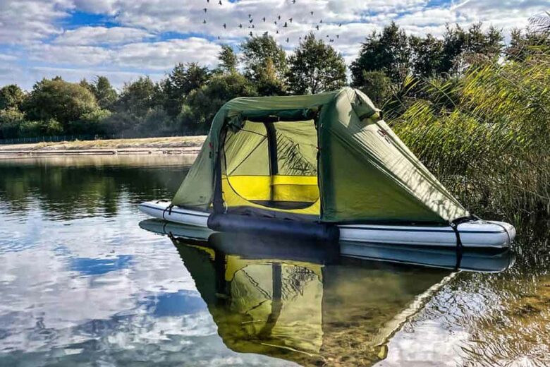 Bajao Cabin L Invention Qui Transforme Votre Paddle En Tente Flottante