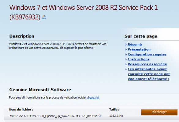 microsoft windows 7 service pack 2