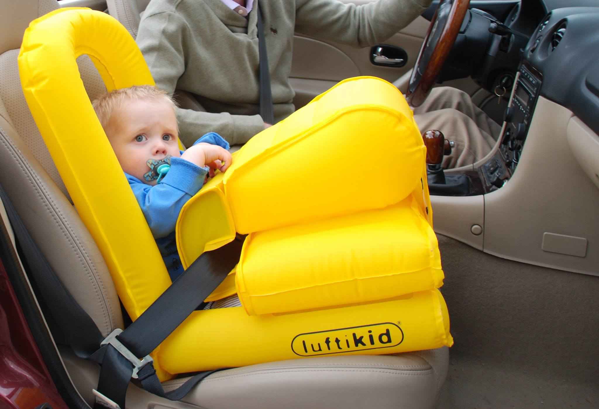 Luftikid, l'étonnant siège auto gonflable qui agit comme un airbag 