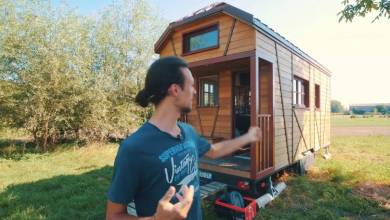 Alexandre vit dans une tiny house avec seulement 300 euros par mois