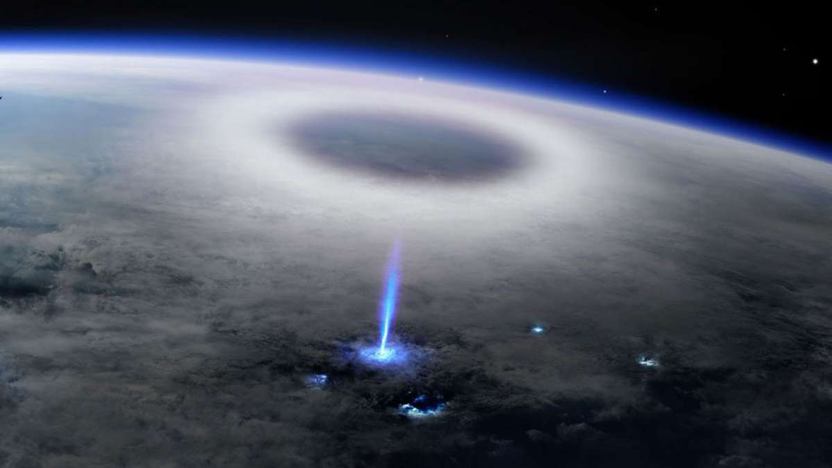 Observé depuis la Station spatiale internationale un mystérieux jet bleu  met les scientifiques en émoi ! - NeozOne