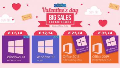 Godeal24 dévoilent ses promotions "Saint-Valentin" avec un "pack duo" Windows 10 à moins de 6€ la licence !