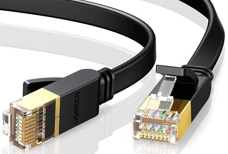 UGREEN Cat 7 Plat Câble Ethernet Réseau RJ45 1M