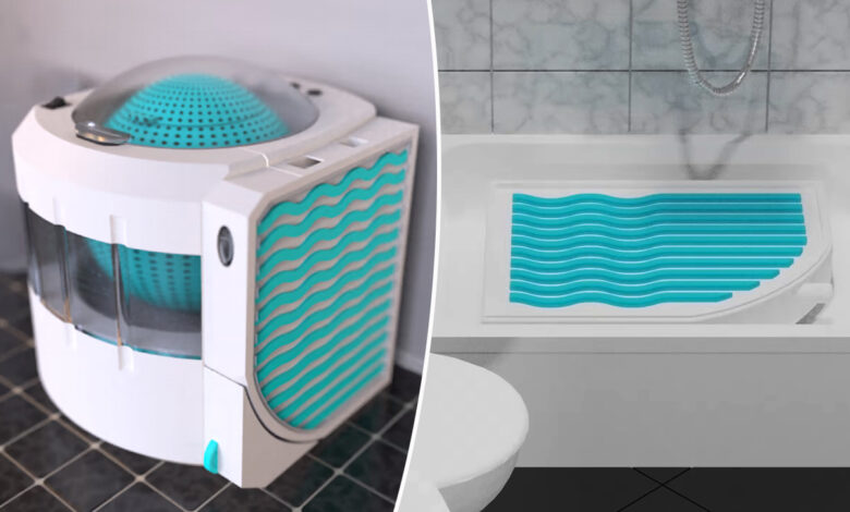 LYLO : un ingénieux lave-linge portable qui récupère et filtre l'eau usée  de votre douche - NeozOne