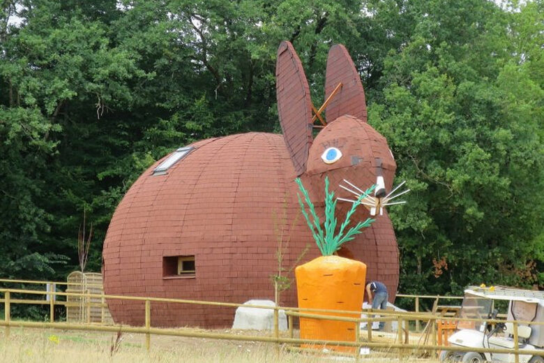 Une maison lapin.