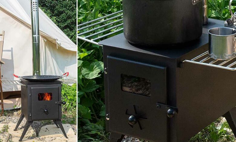 NJ : l'invention d'un poêle à bois démontable pour la cuisine et le  chauffage en plein air - NeozOne