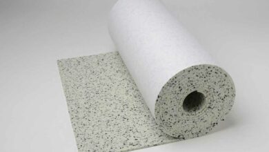 Mousse de polyuréthane insonorisante recouverte d'un support papier