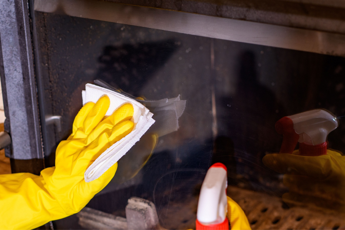 Comment nettoyer une vitre insert de cheminée ?