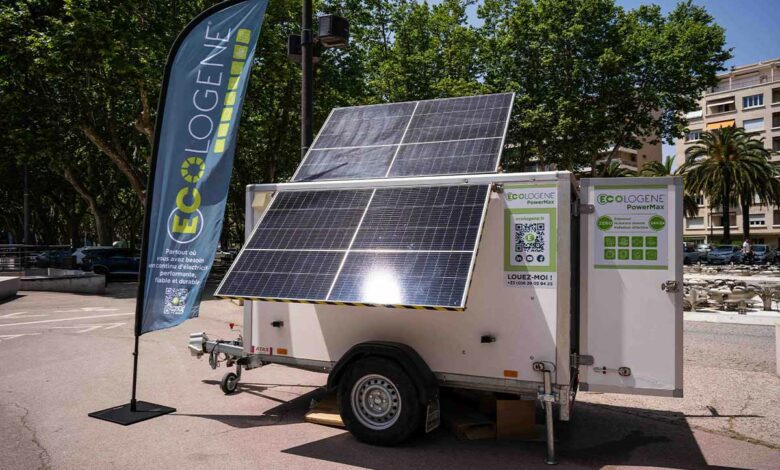 Ecologene, l'invention d'un générateur solaire autonome et mobile utilisant  des batteries de Tesla recyclées - NeozOne