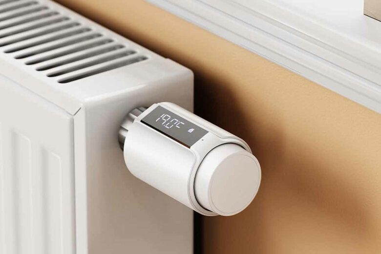 Une tête thermostatique sur vos chauffages permet de régler la température pièce par pièce.