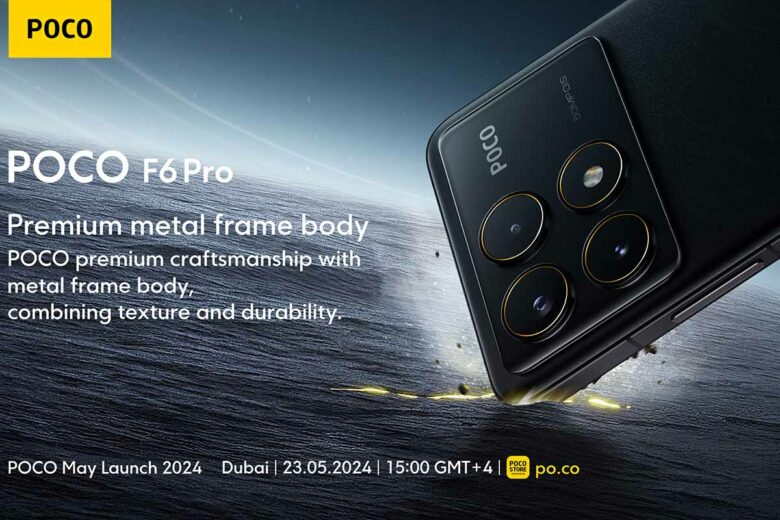 Le POCO F6 Pro adopte un nouveau design avec un cadre métal agréable à manipuler et élégant.