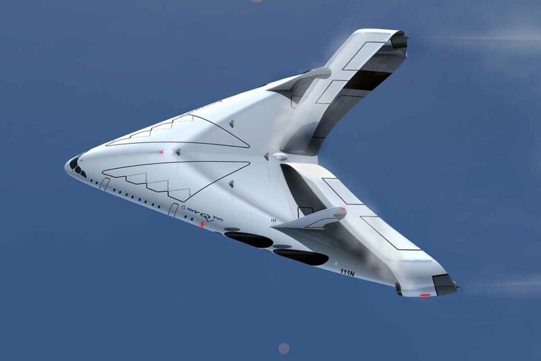 Un avion de transport supersonique carburant à l'hydrogène.