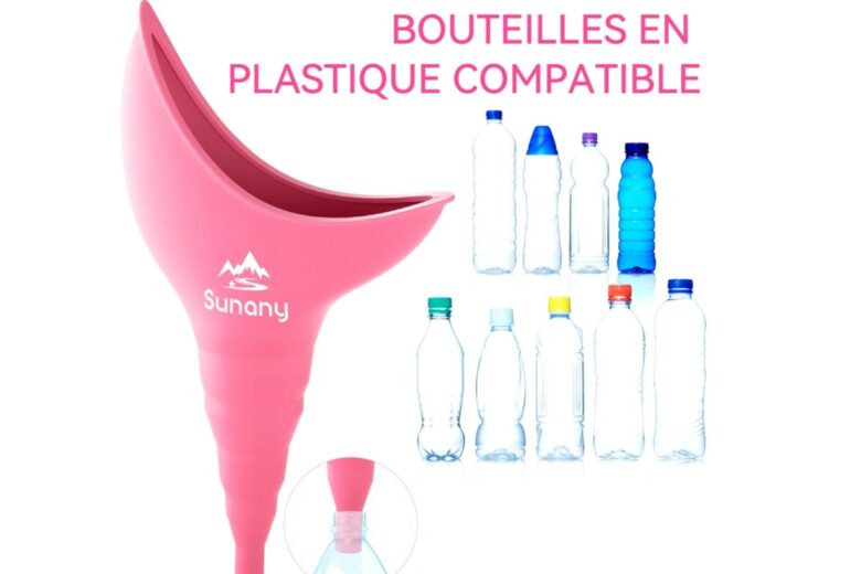 L'urinoir féminin s'adapte à toutes les bouteilles en plastique.