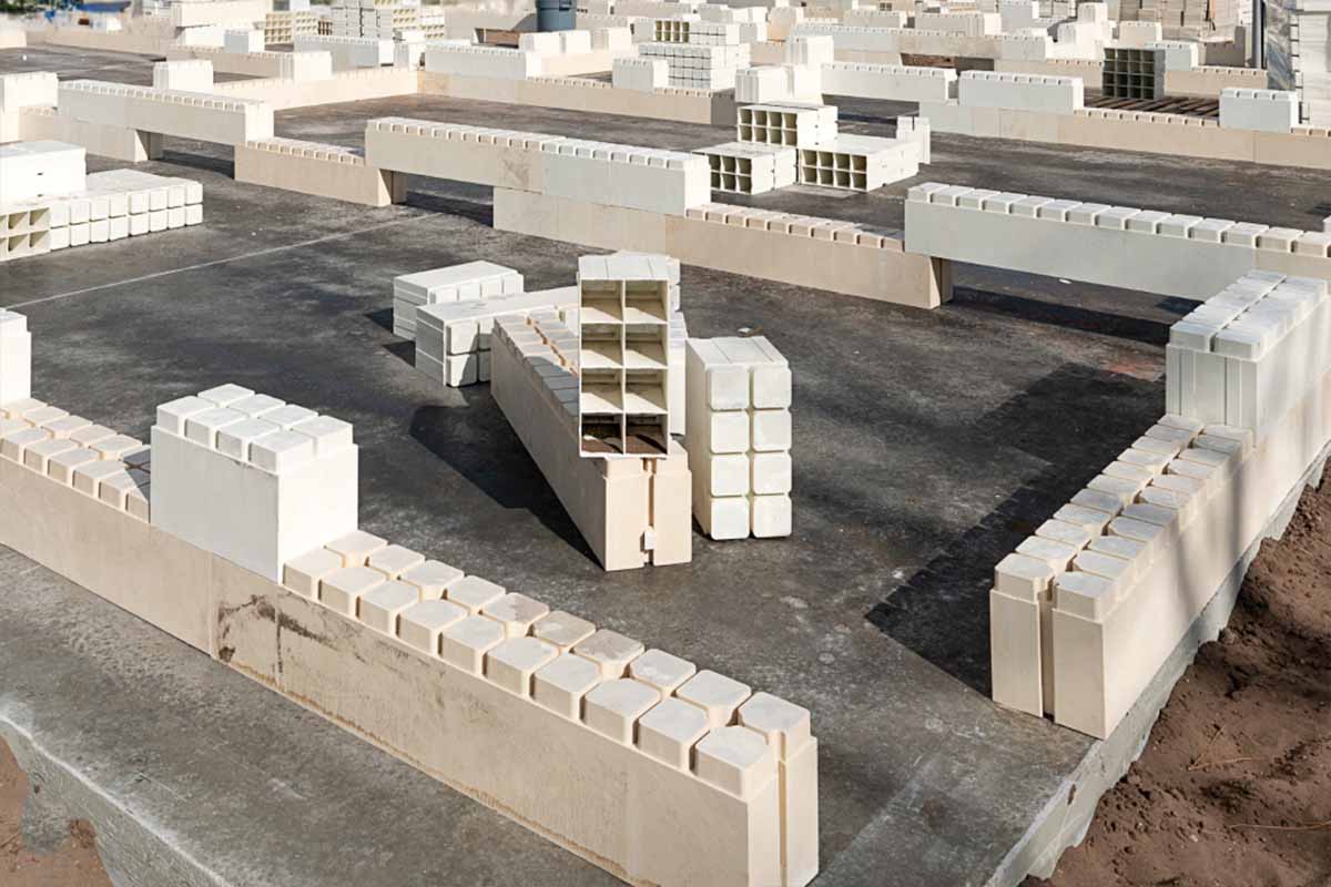 Des blocs de construction qui ressemblent à des Lego.