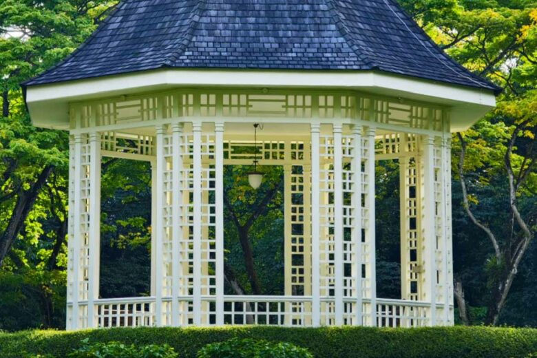 Le kiosque de jardin revient très à la mode actuellement.