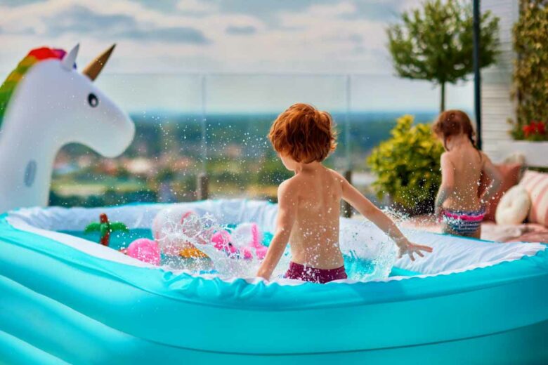 Certaines piscines ne sont destinées qu'aux enfants ou au barbotage.