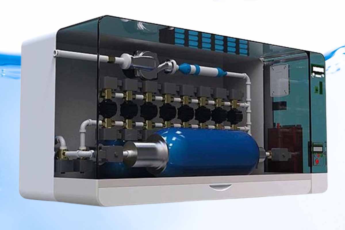 Une microcentrale hydroélectrique pour produire de l'électricité à partir du réseau d'eau d'un domicile.