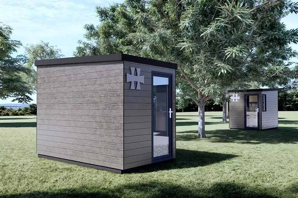 Cette année, des tiny houses sont proposées à la location au Hellfest, mais il faut un porte-monnaie bien garni.