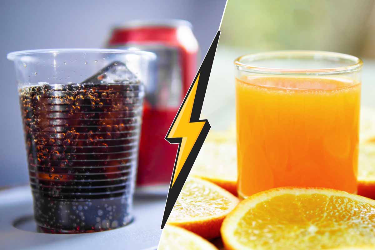 Soda ou jus de fruits, lequel contient le plus de sucre ?