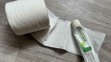 Du papier toilette et du dentifrice pour faire un répulsif anti-moustiques.