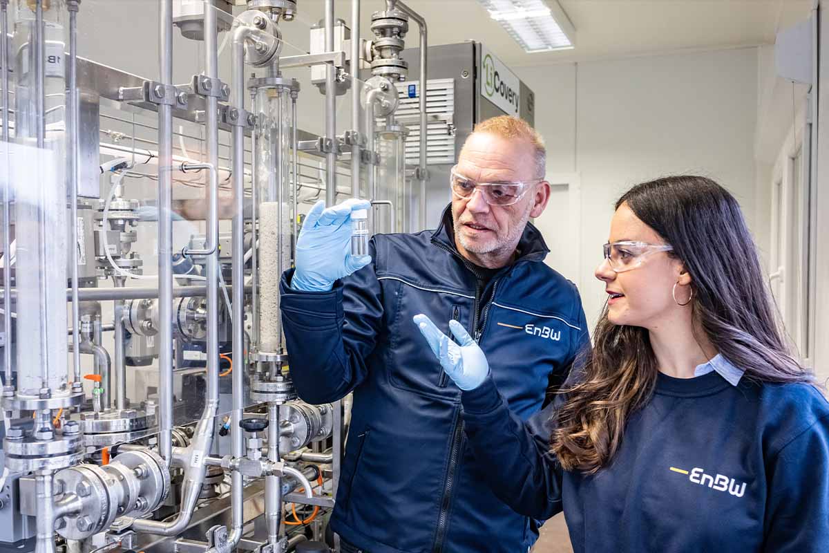 Nouveau procédé d'extraction du lithium dans l'usine pilote de EnBW.