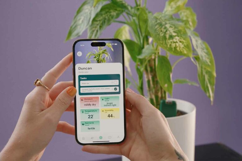 Une application dédiée vous informe sur ce que vos plantes ont besoin.