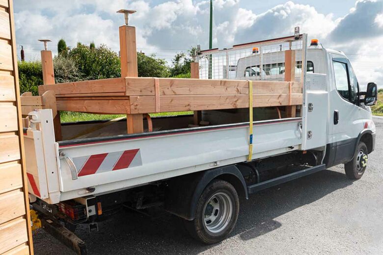 Des modules de terrasse qui peuvent être transportés.