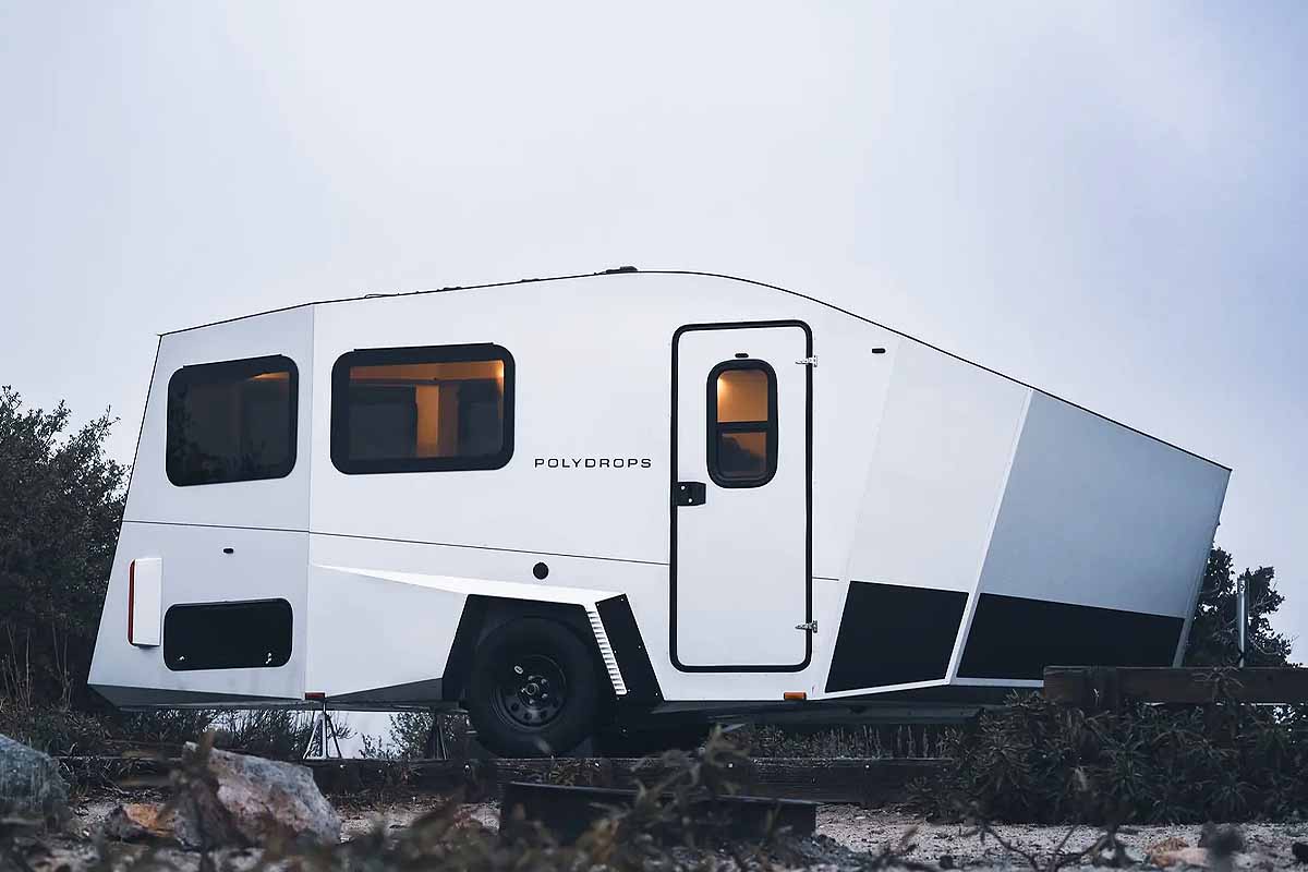 Une caravane au design atypique.