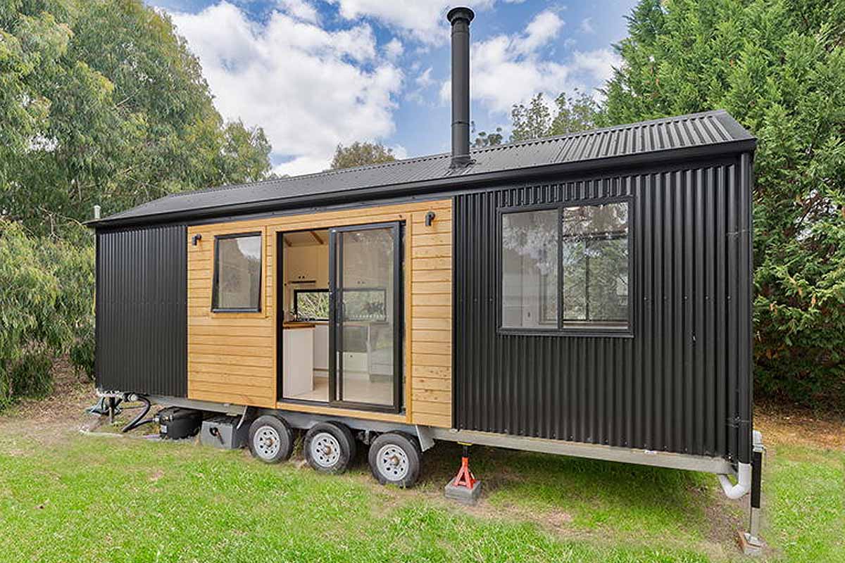 Un tiny house sans escaliers pensée pour l'acceuil des séniors