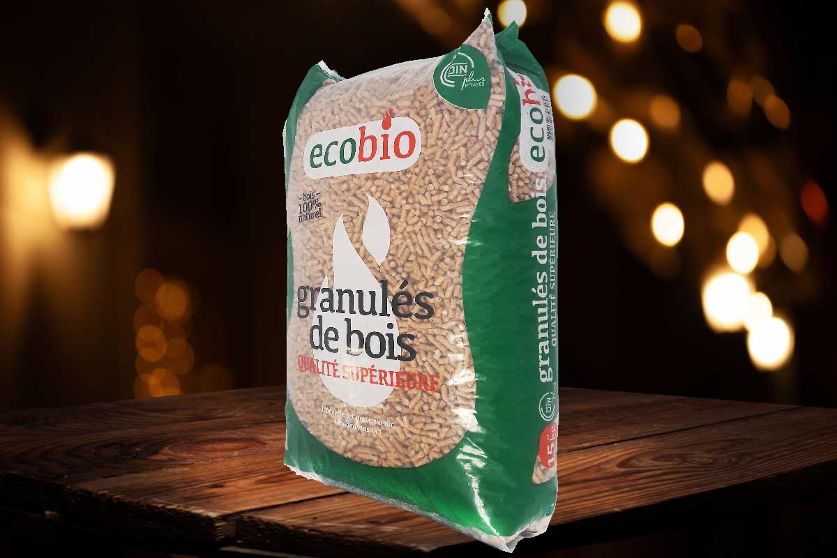 Pellet 100 % résineux Ecobio sac de 15 kg