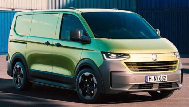 Le nouveau modèle de Transporter Volkswagen.