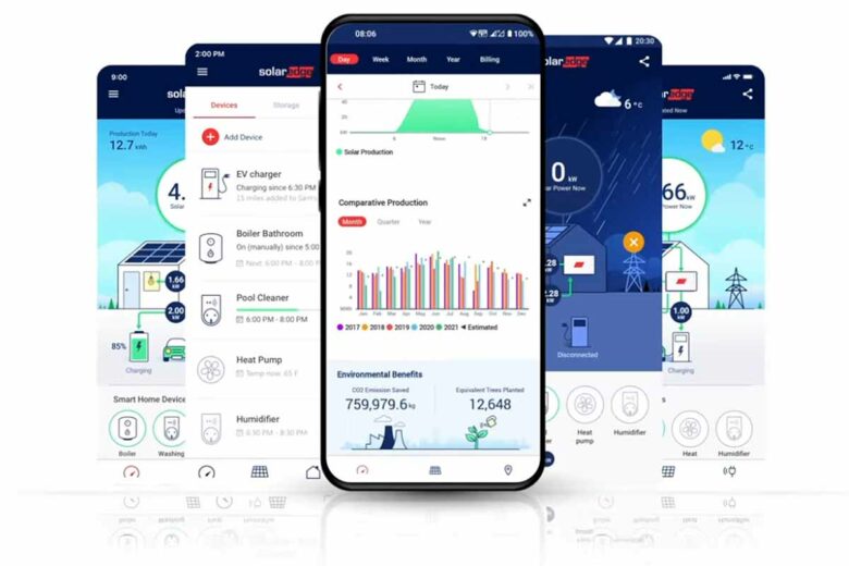 Une application dédiée au système Solar Edge.