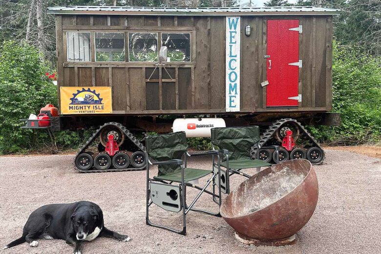 Une tiny house aux allures de tank.