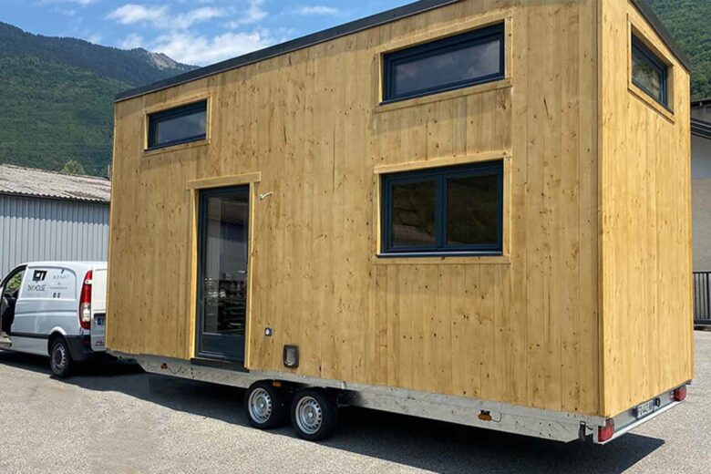 Un modèle tiny house sorti des ateliers de Tiny House Tarentaise.