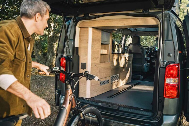 Une espace suffisant pour ranger son vélo lors de vos escapades.