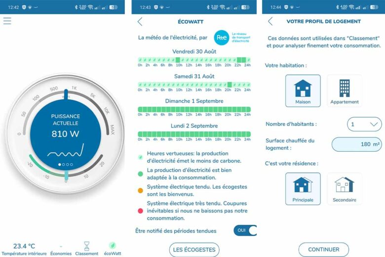 Une application détaillée qui permet de suivre votre consommation à tout moment depuis votre smartphone.