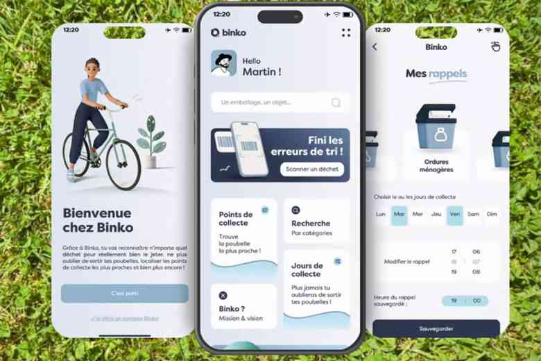 Bonko c'est aussi une application mobile qui vous aide à la gestion des déchets.