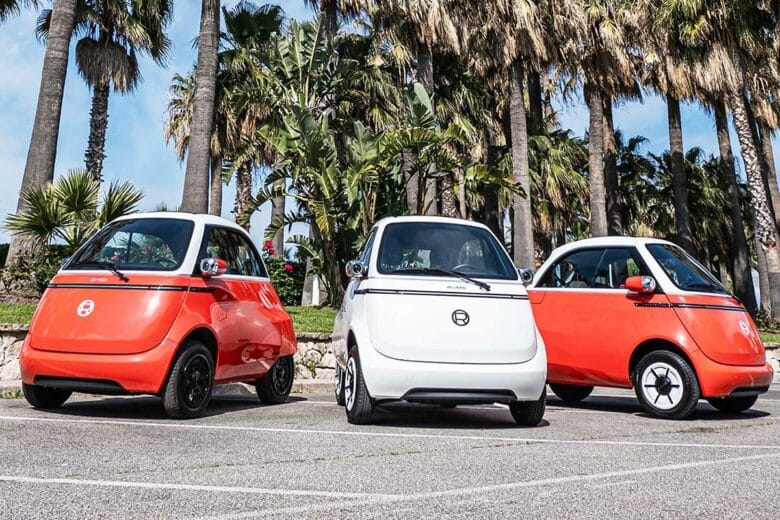 Un air de dolce vita avec cette micro-car électrique aux allures rétro.