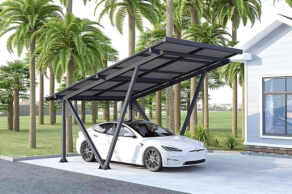 Un carport solaire bénéficie d'une grosse promotion actuellement chez Castorama.