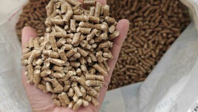 Pellets de bois pour le chauffage.