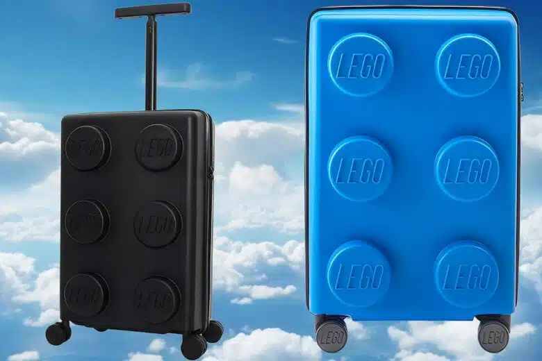 Des valises originales en forme de Lego pour transporter vos affaires en cabine.