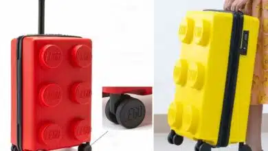 Transportez vos vêtements dans une valise en forme de Lego lors de vos voyages.