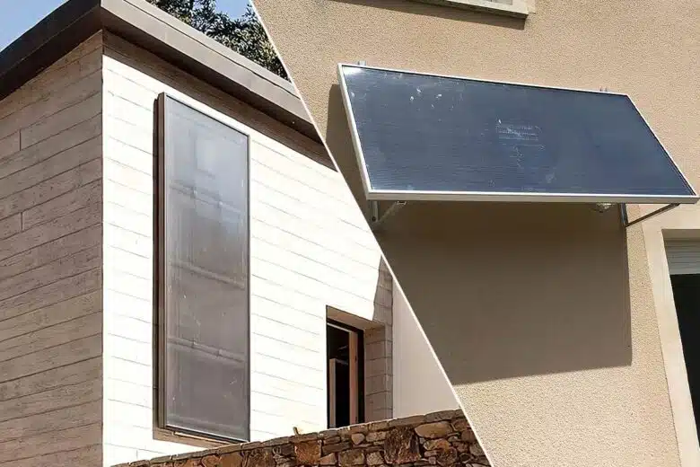 Un système de chauffage solaire autonome qui peut s'installer sur un mur exposé au soleil ou une toiture.