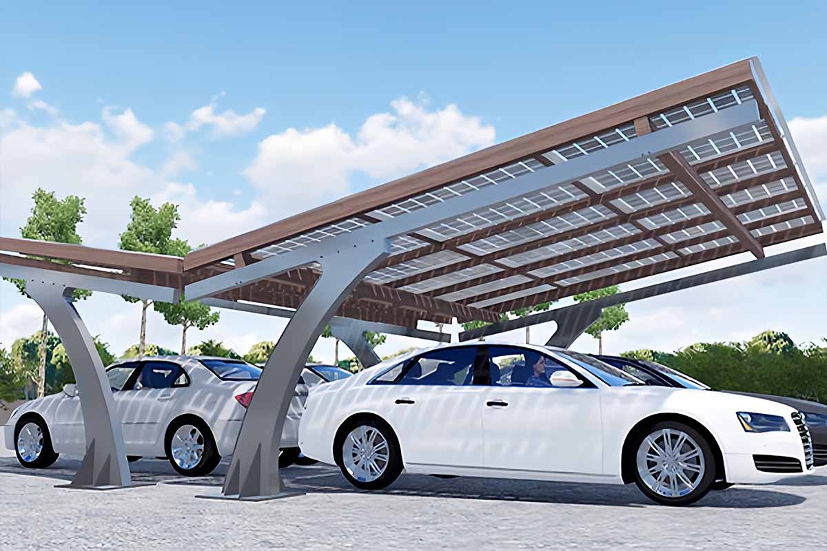 L'entreprise GridParity dévoile son carport solaire appelé Curve qui se décline en 4 modèles.