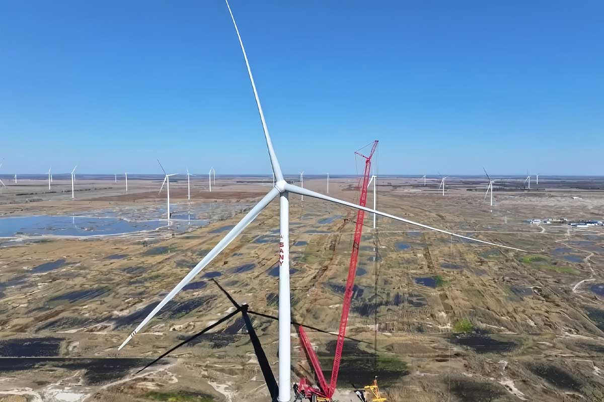 L'entreprise chinoise Sany prévoit de construire la plus grande éolienne du monde.