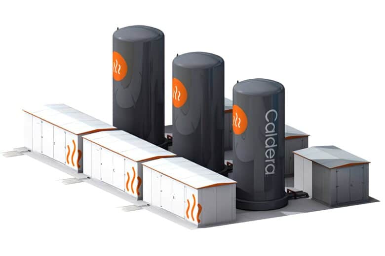 Le système de stockage thermique Megacell de Caldera.