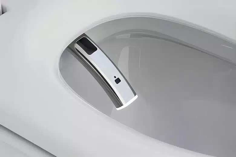 Le jet d'eau des toilettes façon japonaise.