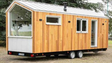 Voici le dernier modèle de tiny house sorti des ateliers Baluchon, la Moulinsart.