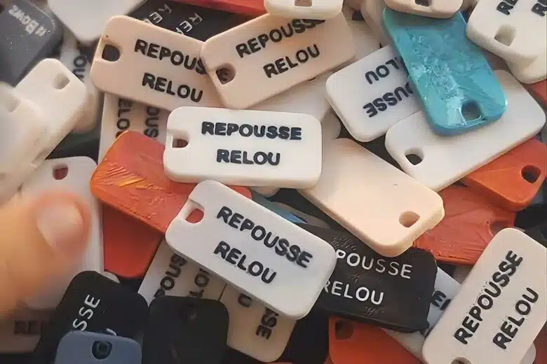 Des sifflets repousse-relou imprimés en 3D.