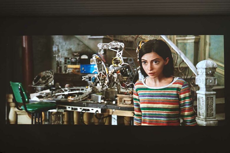 Test de projection sur le film « Alita, Battle Angel ».